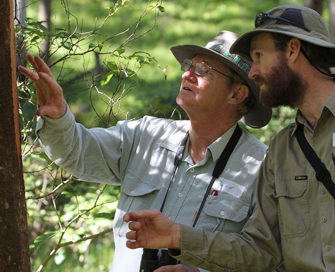 Land for Wildlife team member providing expert advice