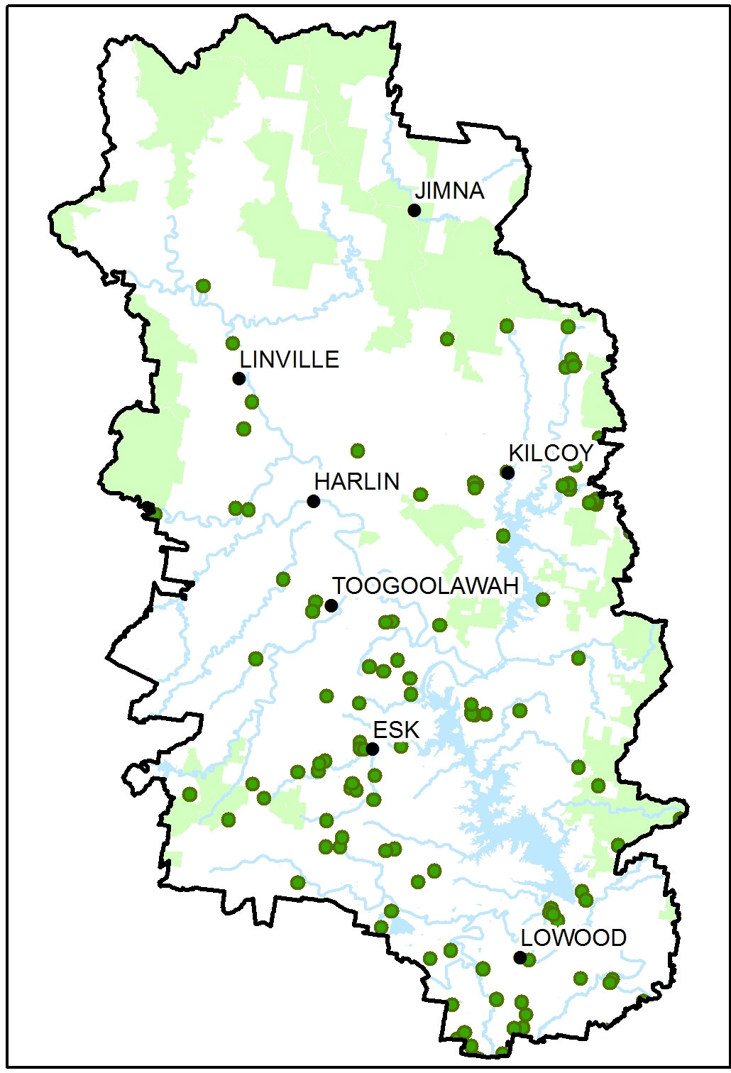 Land for Wildlife Map Somerset Hotspots