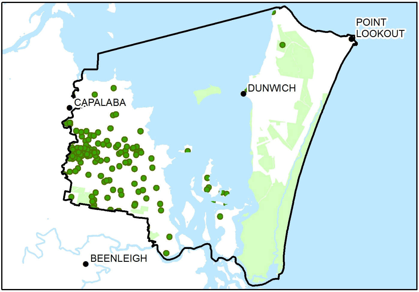 Land for Wildlife Map Redland City Hotspots